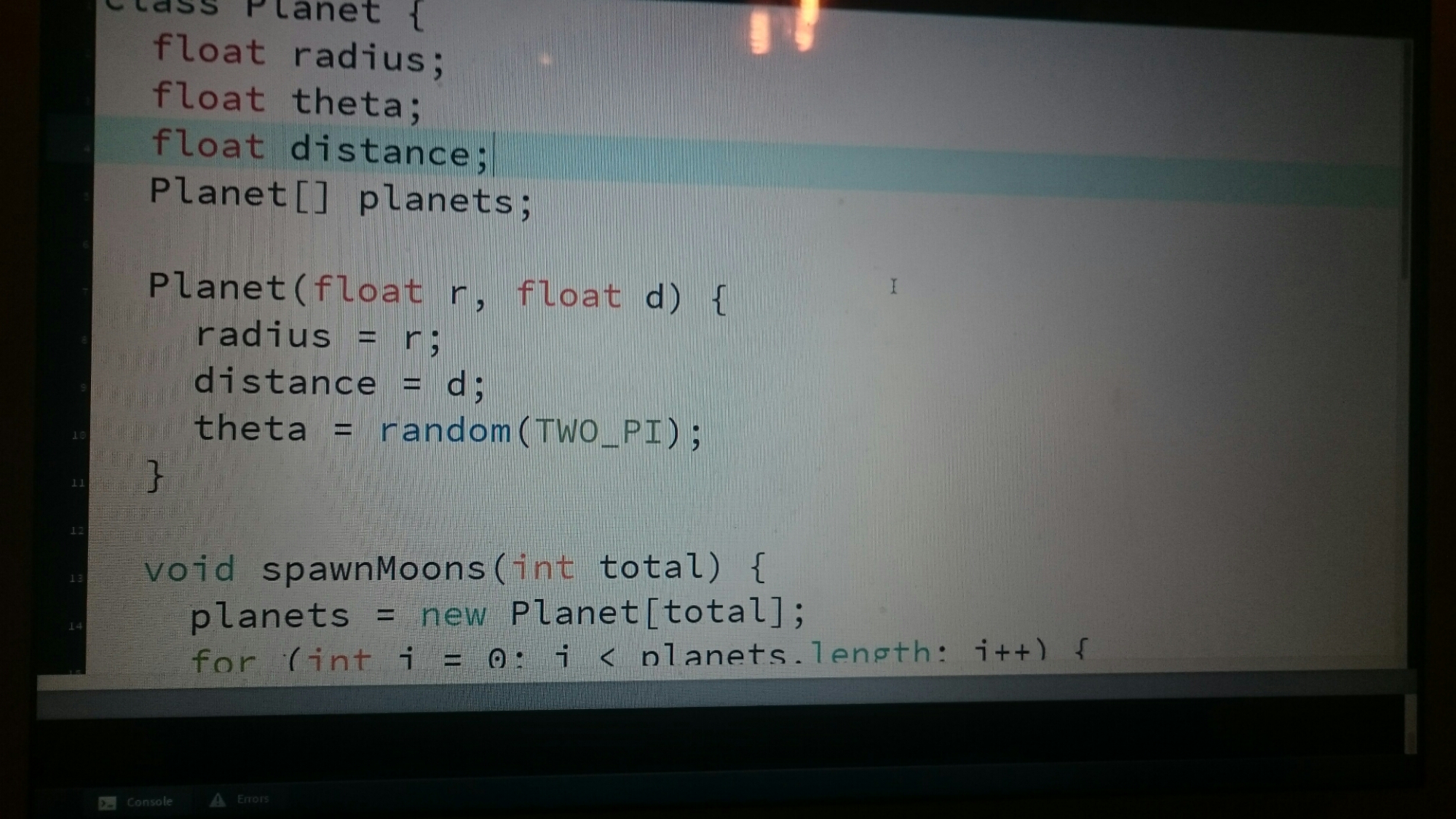 Solar System Generator Coding Challenge – Geeks out of the box
