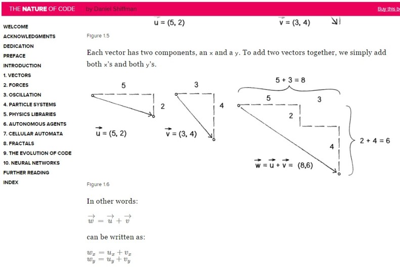 Nature of Code by Daniel Shiffman reading 21 Mar 2017
