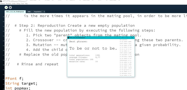 Shakespear Evolution 18 Apr 2017