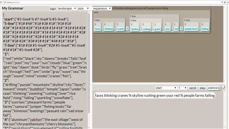 Tracery 14 Apr 2017 Haiku 1