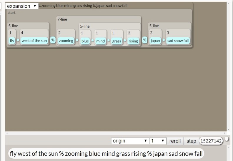 Tracery 14 Apr 2017 Haiku 2