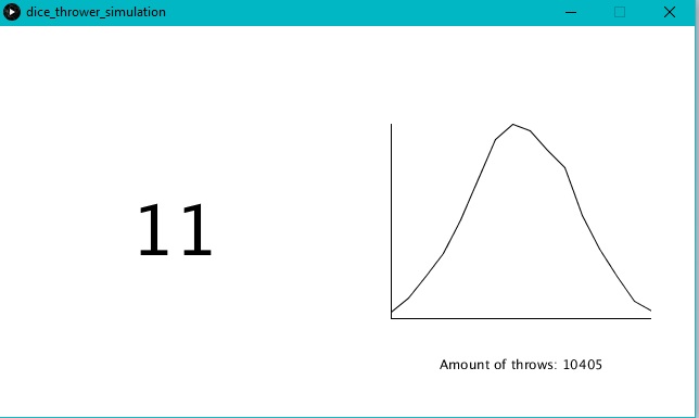 Random Number Generator Graphing Probability 9 Feb 2018 with 3 dice towards parabola 1