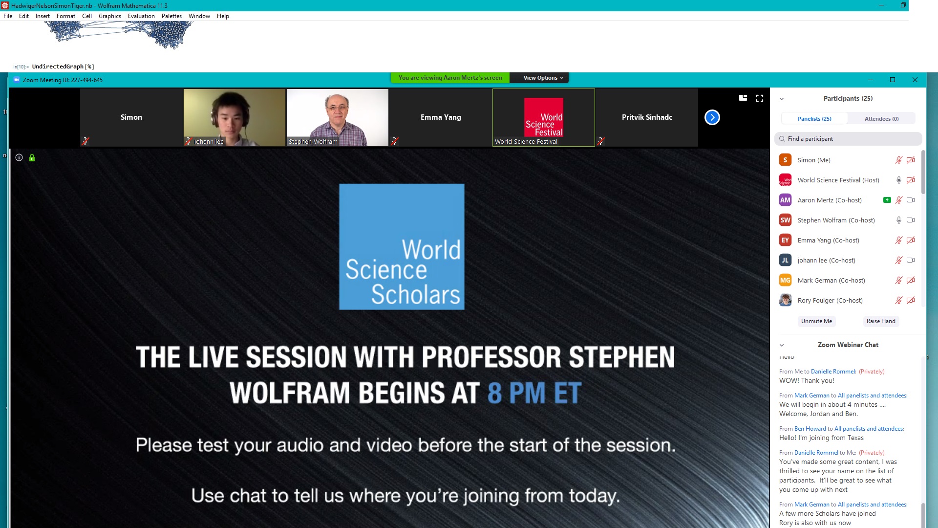 Live Session with Stephen Wolfram and the Wolfram Demo Project, World ...